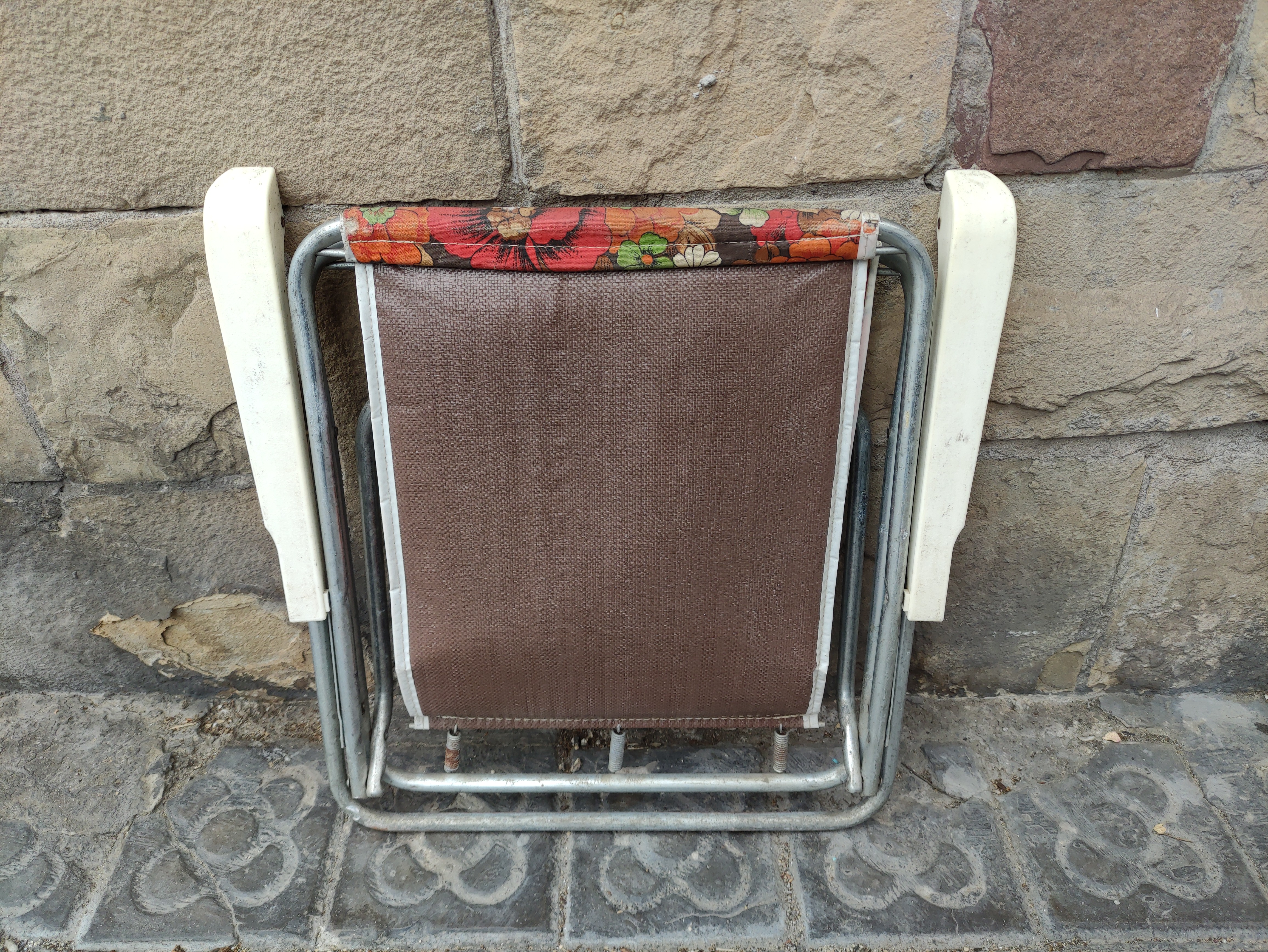 silla playa picnic pleg met loneta flores 40-74x56.5x63 1u